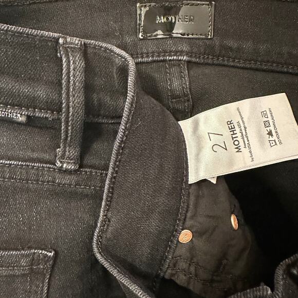 MOTHER The Weekender Deep End Wash Dark Gray/Black Denim Jeans – Size 27 - Picture 13 of 16